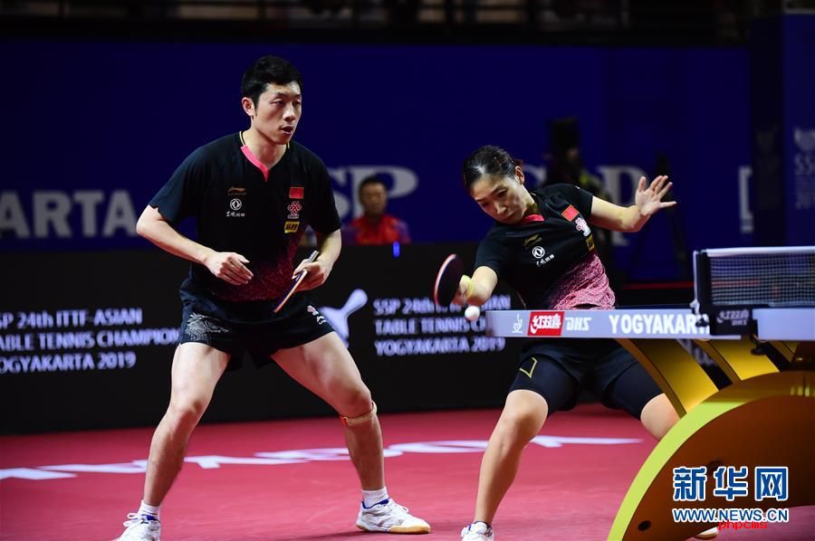 （体育）（7）乒乓球——亚锦赛：许昕/刘诗雯晋级混双决赛